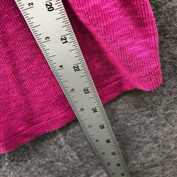 Gap Essential Rib Turtleneck T Shirt Womens S Pink Long Sleeve Cotton Stretch - Picture 9 of 9